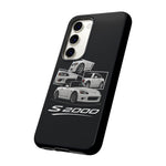 White S2000 Roadster Collage JDM Tough Phone Case Cover Gift
