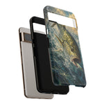 Jack Crevalle Strike Phone Case Saltwater Fishing Gift for Anglers