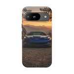 C6 Z06 Corvette Phone Case, Blue Mountain Dusk Cover, Gift