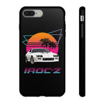 Retro IROC-Z Camaro phone case | 80s sunset palm car design