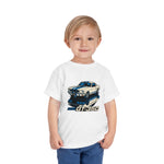 GT350 Toddler T-Shirt – Classic White & Blue Muscle Car Graphic Tee