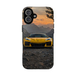 C8 Z06 Corvette Phone Case, Yellow Mountain Dusk Cover, Gift