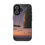Temple Bell Sunset Phone Case Japan Zen Tough Case