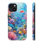 Underwater Coral Reef Phone Case | Colorful Tropical Fish Ocean Scene