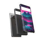 2 Rounds Canada Retina Artwork Vaporwave Phone Case – Landscape Aesthetic