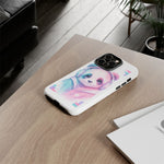 Pastel Panda Phone Case, Glitch Color Block Cover