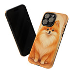 Pomeranian Tiny Fox Fluffy Art Tough Phone Case