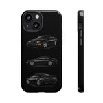 Black 300ZX Sports Car Tough Phone Case - Multi View