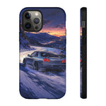 R34 GTR Skyline Snow Country Drift JDM Tough Phone Case