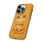 Bearded Dragon Kawaii Crown Art Tough Phone Case