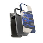 R34 Skyline GT-R Bayside Blue Tough Phone Case for 90s JDM Fans