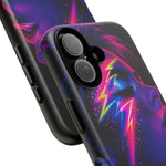 Neon Lightning Face 80s phone case | Tough Case