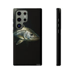 Snook Fishing Phone Case, Saltwater Portrait Black Cover, Gift