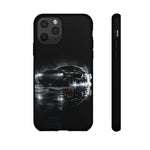 Black Sports Car Illustration 2023 Challenger SRT phone case | Car Drift Reflection