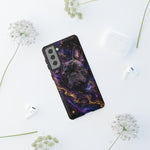 French Bulldog Galaxy Marble Art Tough Phone Case