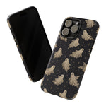 Vintage Ghost Pattern phone case | Halloween spooky stars design
