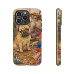 Guilty French Bulldog Phone Case, Confetti Watercolor Cover