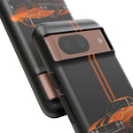 Orange Cuda Phone Case, Muscle Car Stripe Studio Cover, Gift