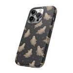 Vintage Ghost Pattern phone case | Halloween spooky stars design