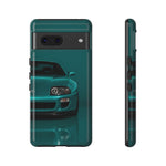 Teal Supra Phone Case, MK4 90s JDM Legend Tough Protective Cover for Men