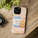 Milk Cookie Phone Case Cute Food Kawaii Tough Cover Gift Art