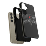 Black C6 Phone Case American Sports Car Tough Cover Gift