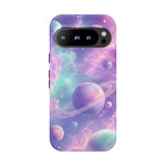 Pastel Galaxy Planet Vaporwave Art Tough Phone Case