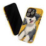 Sheepdog Hair Flip Phone Case Funny Dog Lover Gift