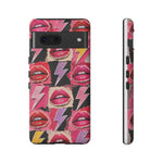 Pop Art Lips and Lightning Bolt Phone Case