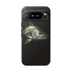 Snook Fishing Phone Case, Saltwater Portrait Black Cover, Gift