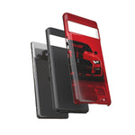 Red Mustang Art Phone Case, GT500 American Muscle Car Tough Cover