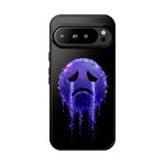 Glitch Sad Face Phone Case, Anime Melt Static Tough Cover