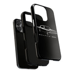 Vintage Galaxie 500 Phone Case | Classic Car Illustration, Black