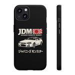 R34 Skyline GT-R JDM Rising Sun Tough Phone Case Cover Gift