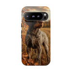 German Wirehaired Pointer Autumn Art Tough Phone Case