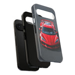 Red C8 Z06 Track Wing Tough Phone Case Cover Gift Art