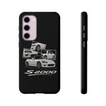 White S2000 Roadster Collage JDM Tough Phone Case Cover Gift
