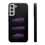 MK4 Supra Phone Case Purple, Three-View Vector Cover