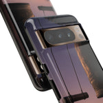 Temple Bell Sunset Phone Case Japan Zen Tough Case