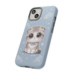 Scottish Fold Kawaii Owl Chibi Art Tough Phone Case