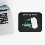 1969 Chevy C10 Mouse Pad Green White Pickup Classic Truck Computer Desk Mat