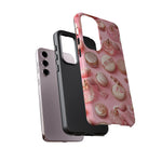 Pink Vintage Vanity Phone Case, Girly Pattern Tough Cover