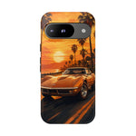 Orange Corvette C3 Stingray Sunset Palms Phone Case
