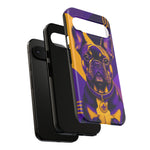 French Bulldog Pop-Art Portrait Tough Phone Case - Purple Gold