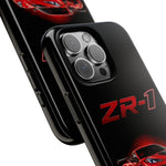 Red ZR1 C8 Phone Case for Chevy Fans, Tough Cover