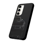 Black 1969 Corvette Art Phone Case, C3 Stingray Sports Car Tough Cover