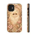 Persian Cat Floral Art Nouveau Tough Phone Case