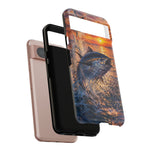 Bluefin Tuna Leaping at Sunset Fishing phone case | Tough Cover