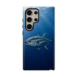 Yellowfin Tuna Phone Case, Deep Blue Water Tough Cover, Gift