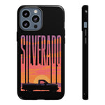 Silverado sunset truck Phone Case | Retro pickup silhouette
